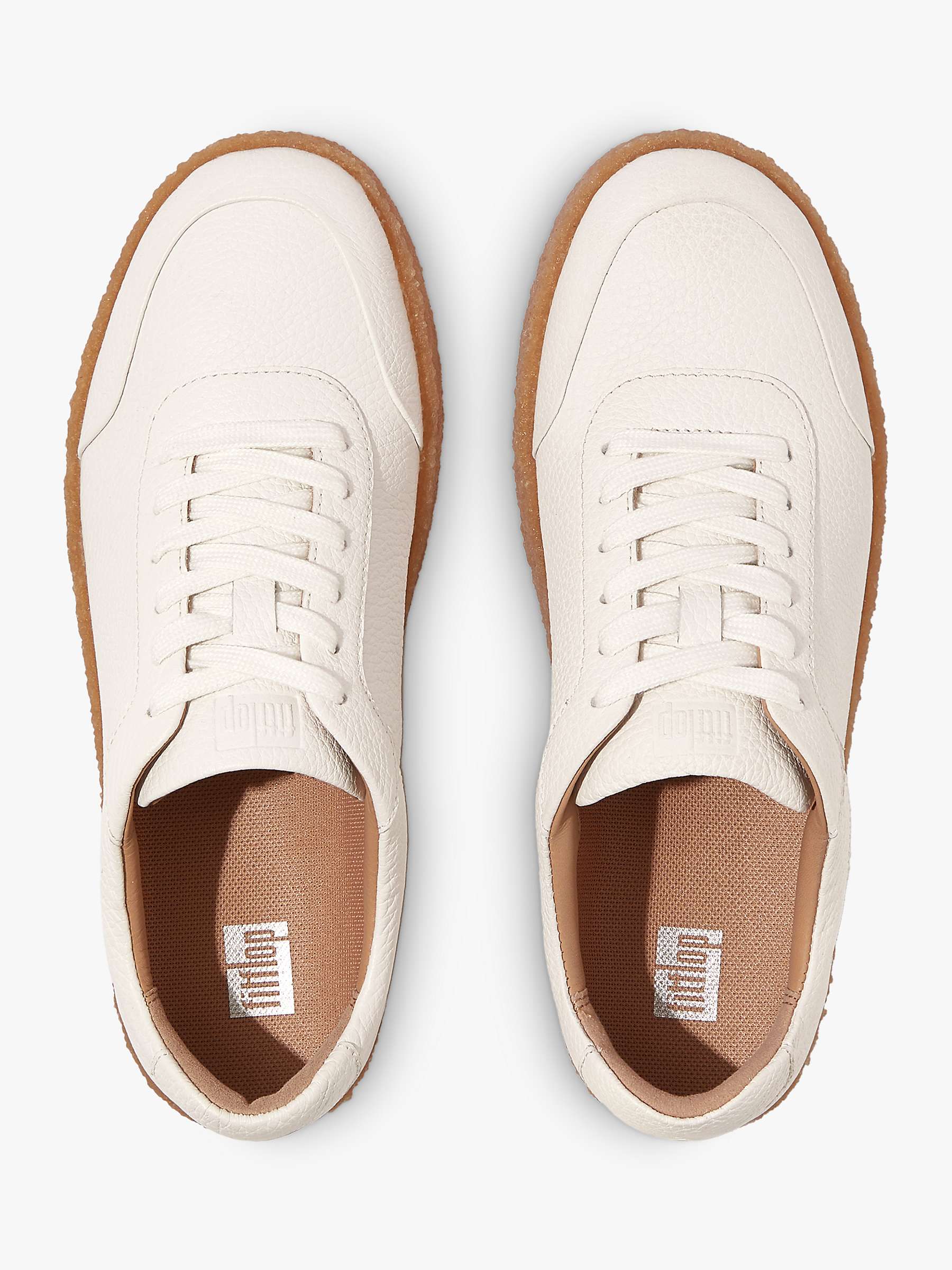 Buy FitFlop Rally Crepe Leather Trainers Online at johnlewis.com