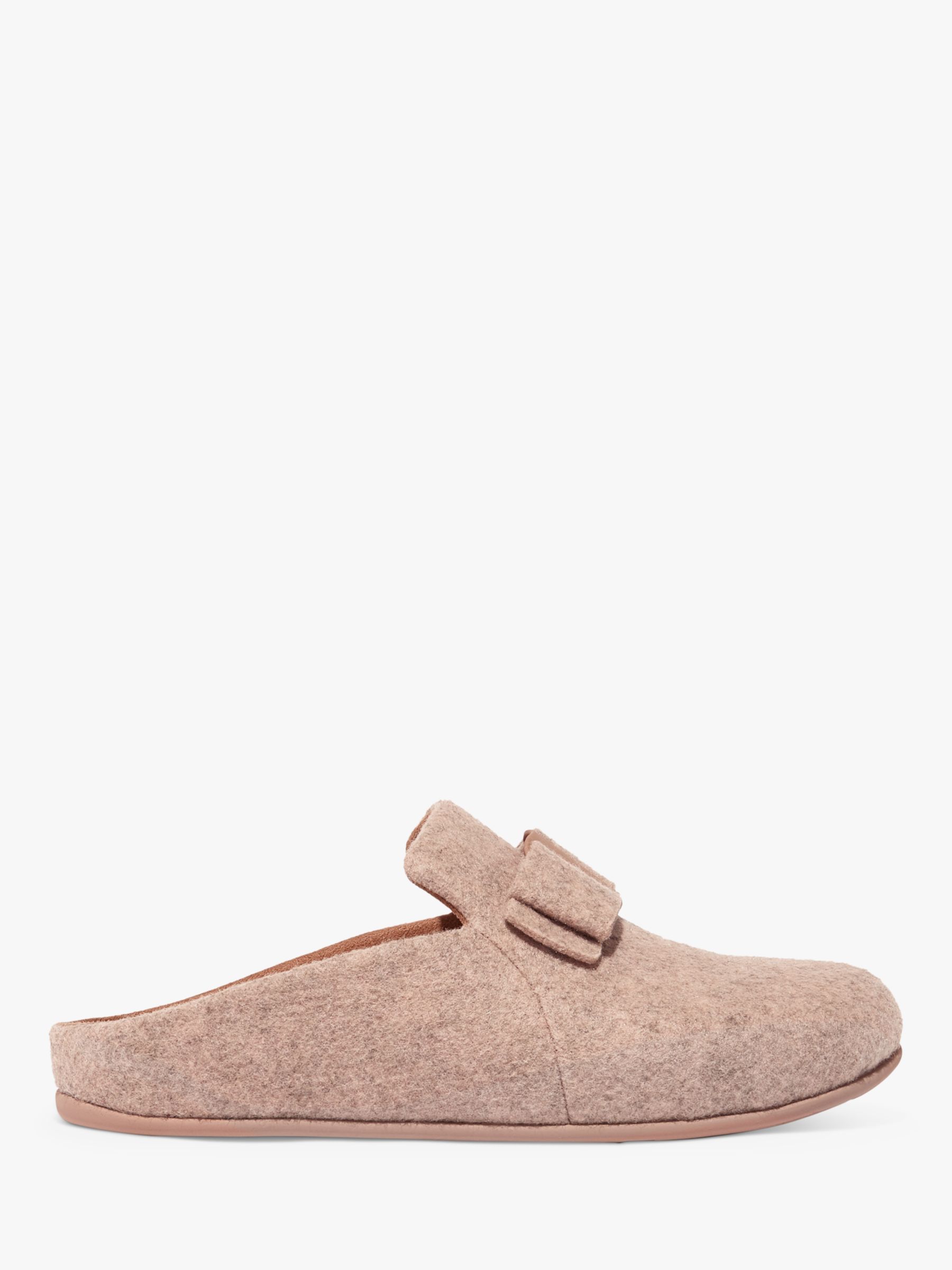 FitFlop Bow Mule Slippers, Beige at John Lewis & Partners