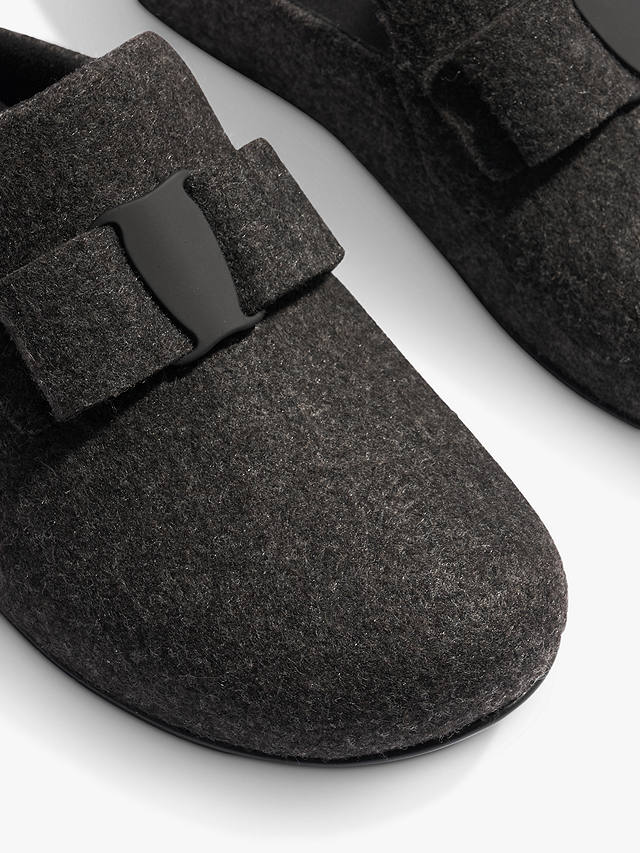 FitFlop Bow Mule Slippers, All Black
