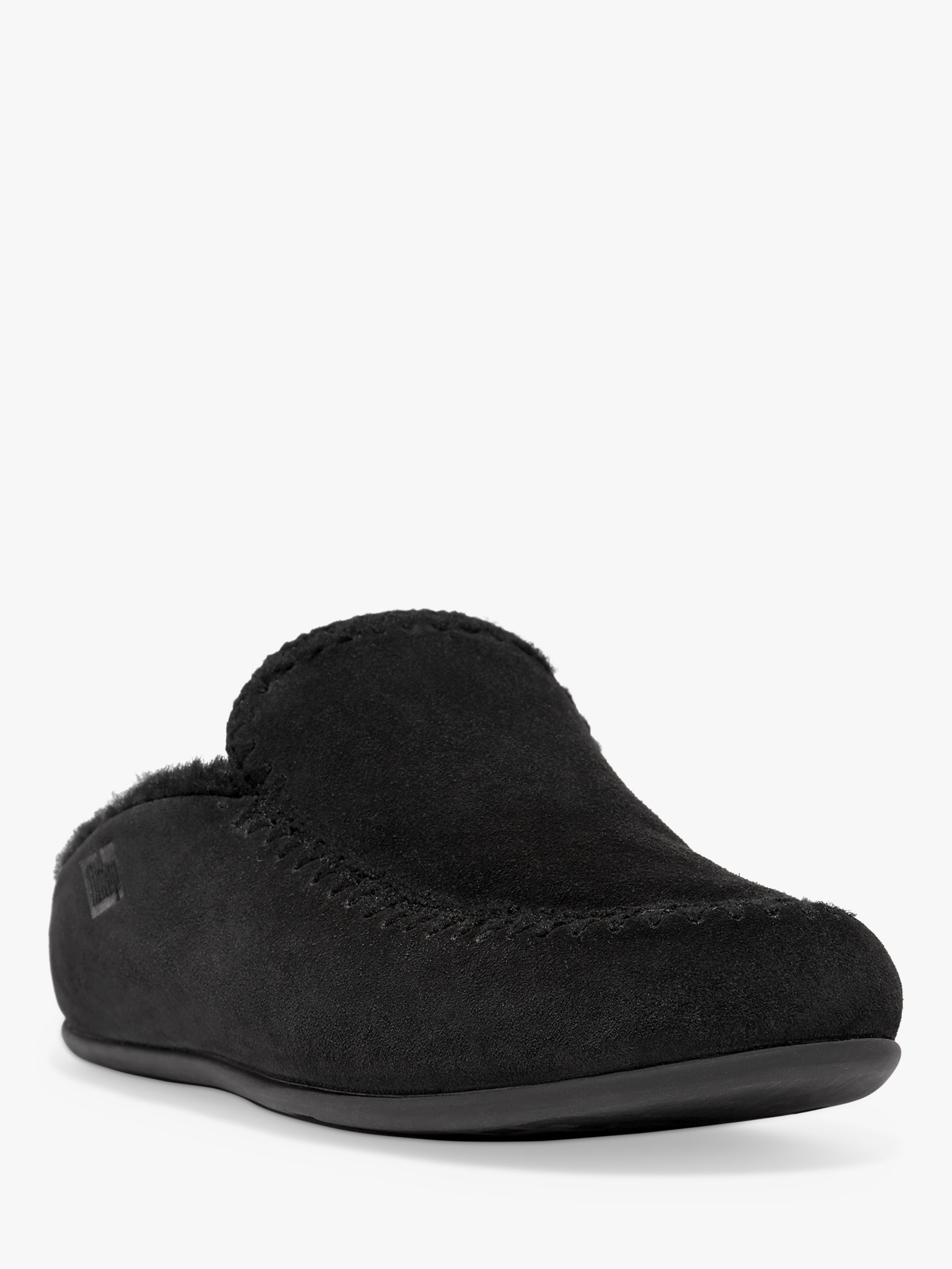 Buy FitFlop Chrissie II Haus Crochet Stitch Shearling Slippers Online at johnlewis.com