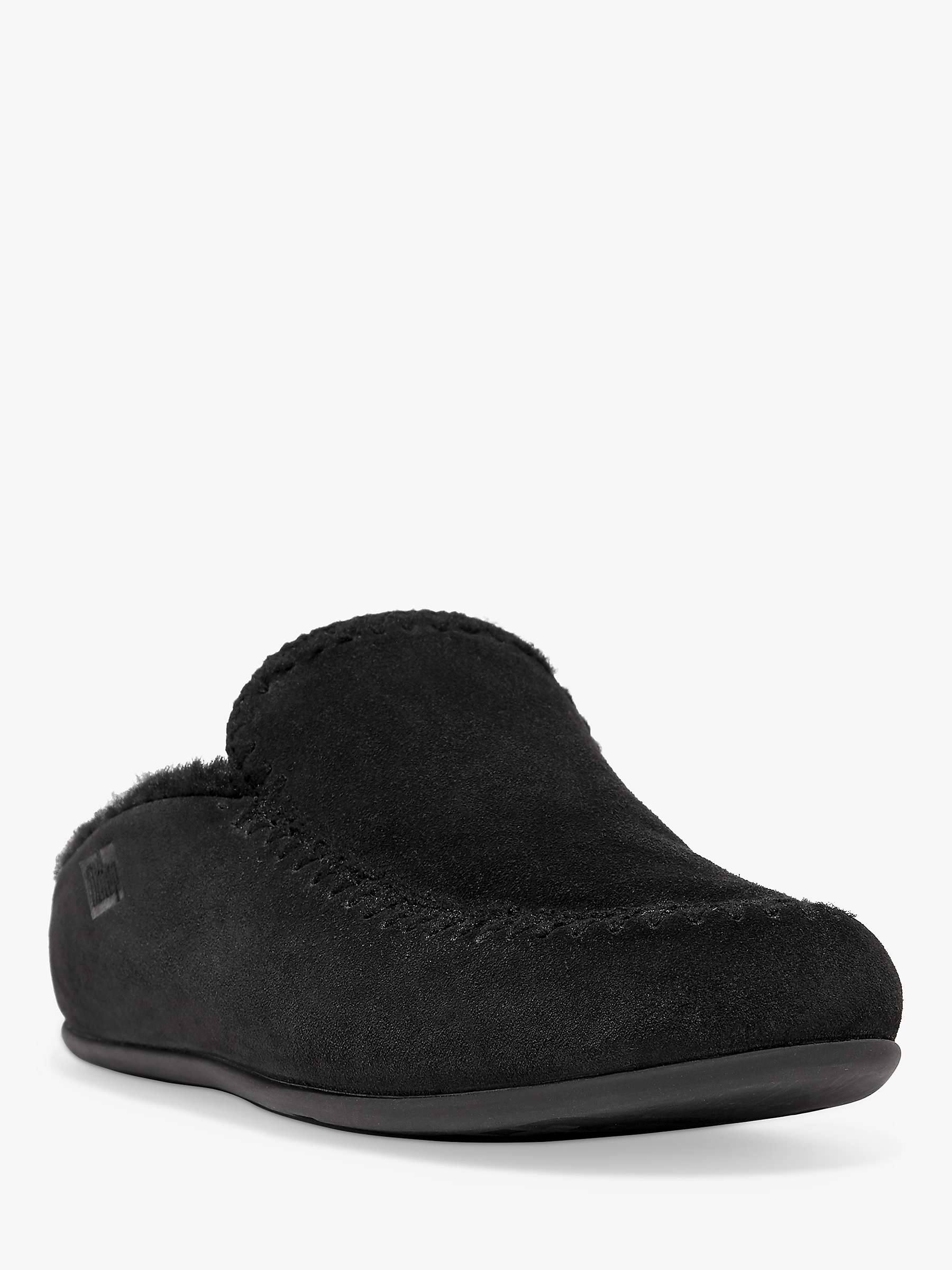 Buy FitFlop Chrissie II Haus Crochet Stitch Shearling Slippers Online at johnlewis.com
