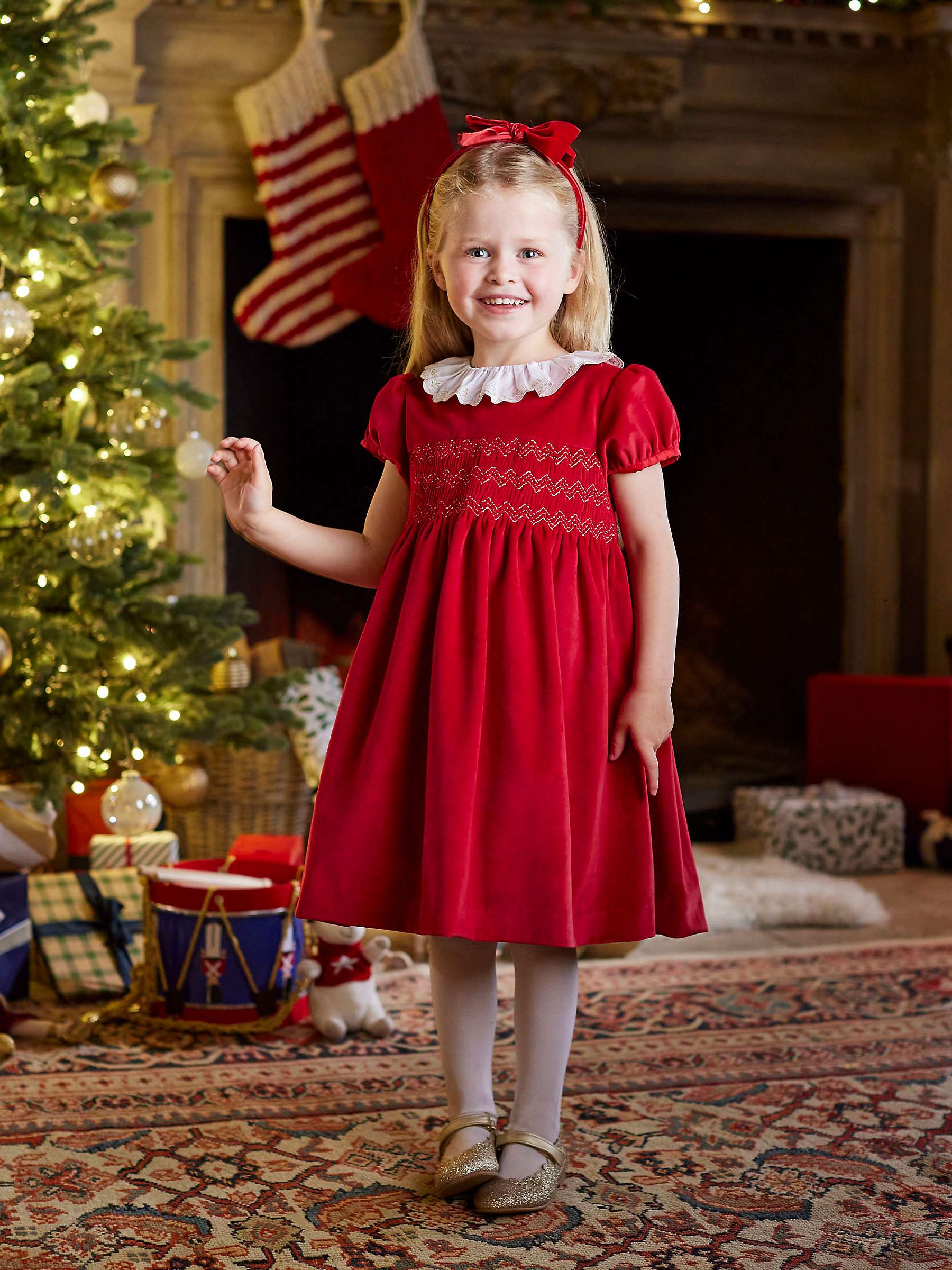 Buy Trotters Kids' Octavia Velvet Party Dress Online at johnlewis.com