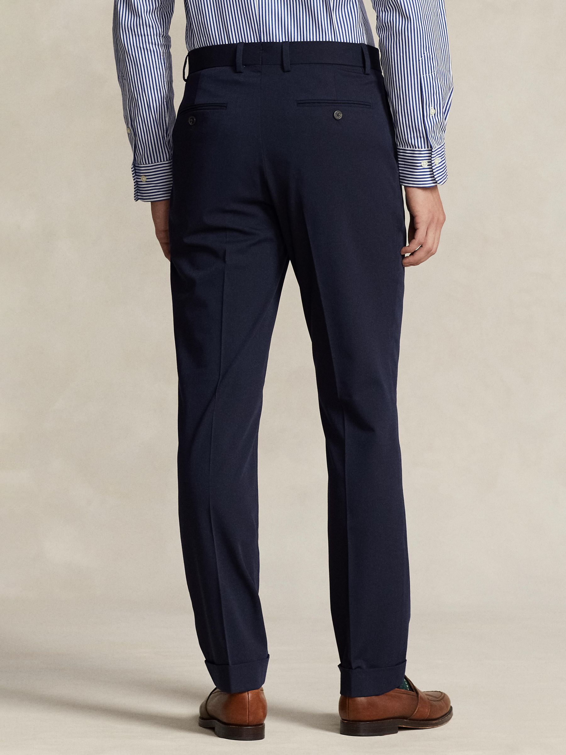 Buy Polo Ralph Lauren Performance Stretch Twill Suit Trouser, Navy Online at johnlewis.com