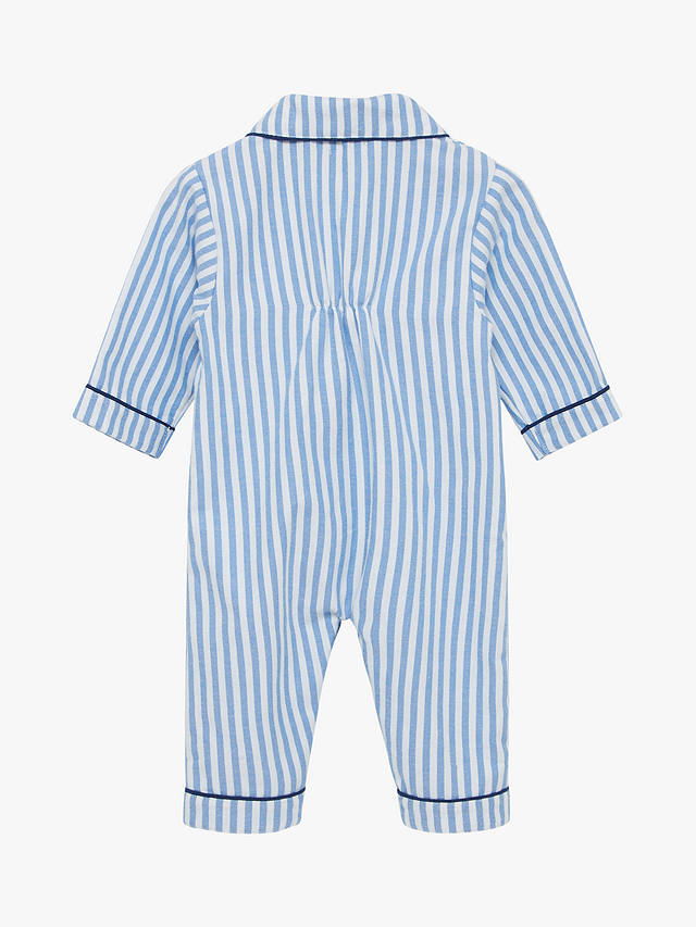 Trotters Baby Felix All-In-One Pyjamas, Blue/White