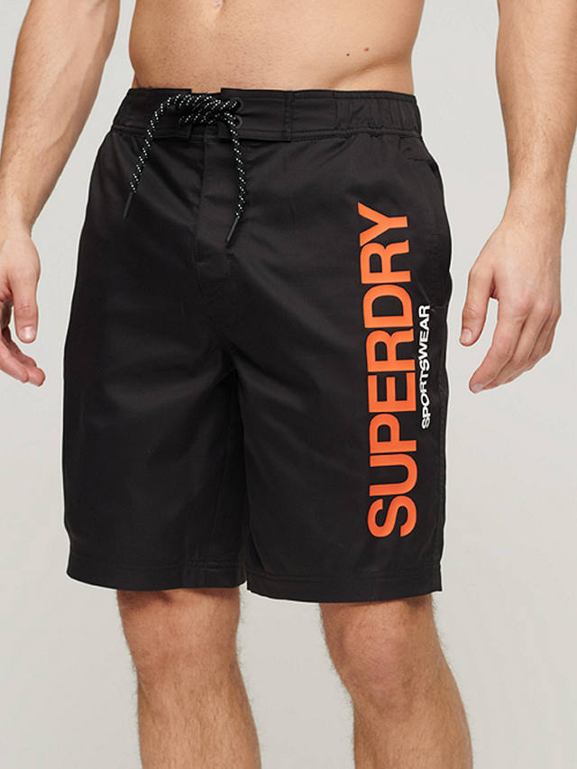 Superdry Sportswear Board Shorts, Black