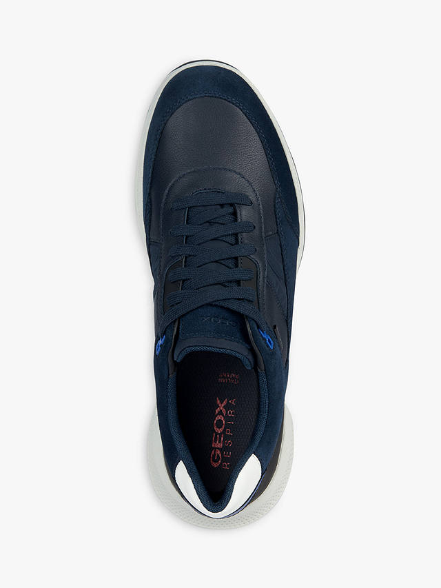 Geox Wide Fit PG1X ABX Men's Trainers, Navy at John Lewis & Partners