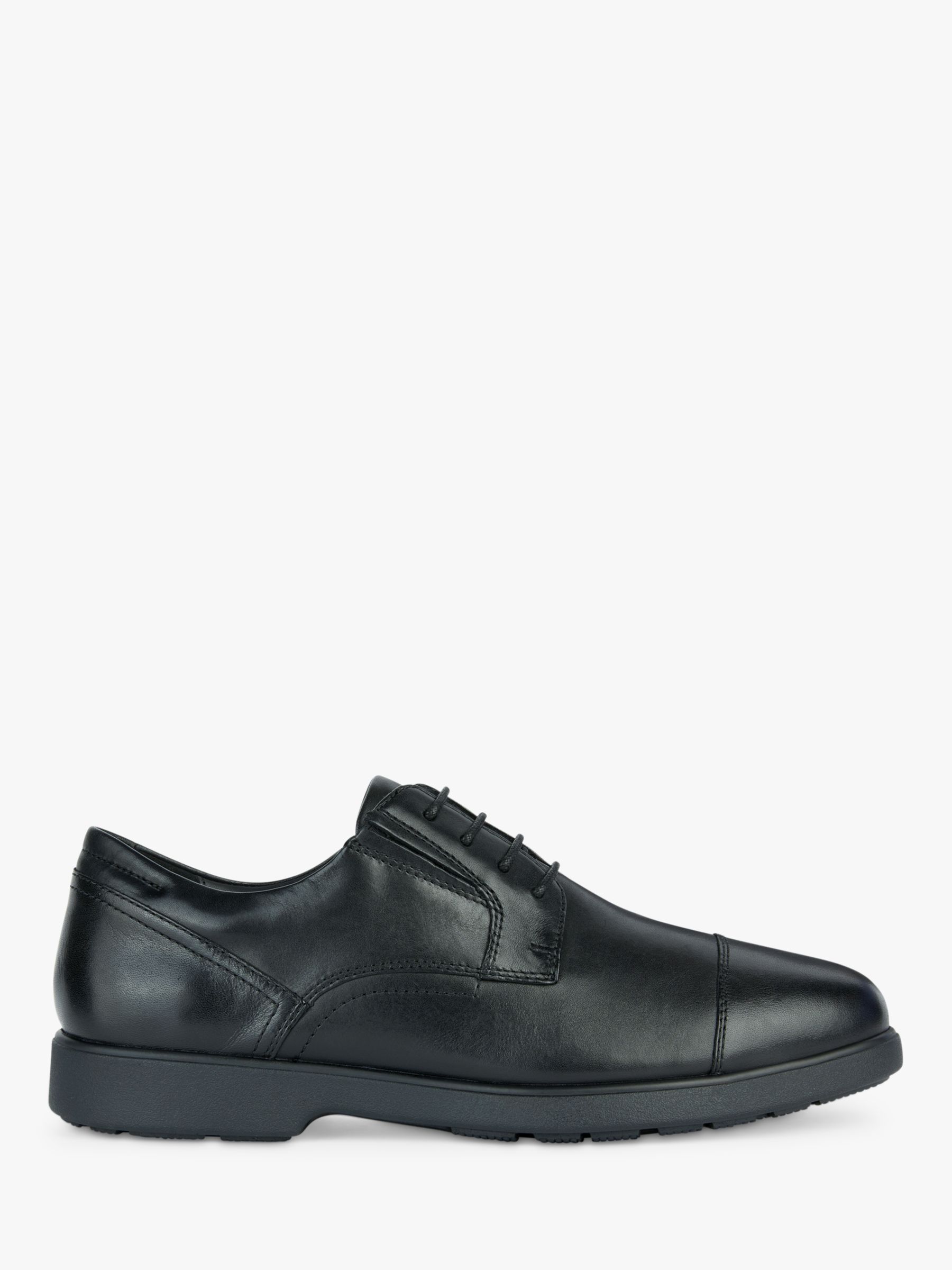 Geox Spherica EC11 Leather Oxford Shoes, Black, 6