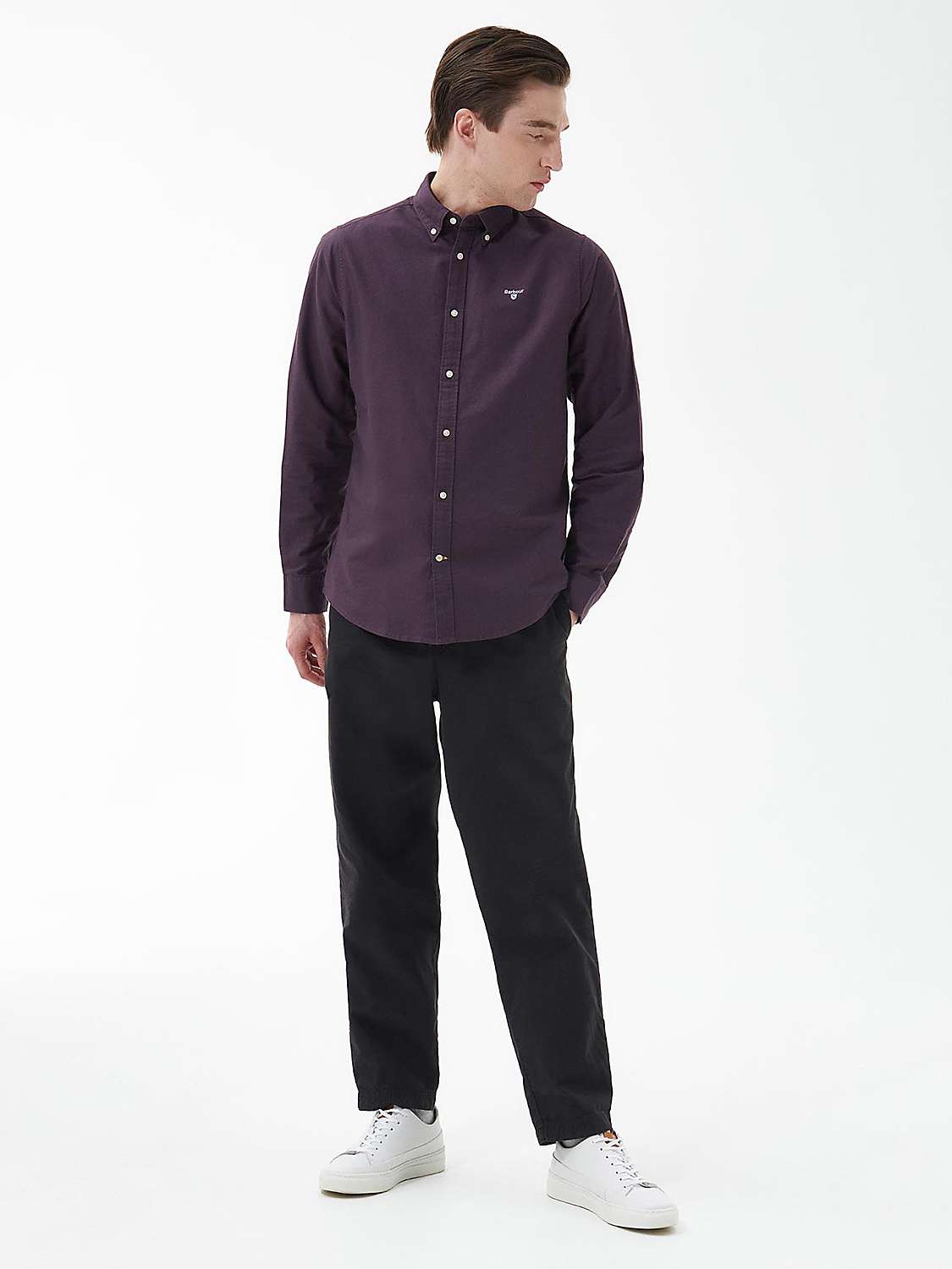Buy Barbour Tailored Fit Oxford Shirt, Fig Online at johnlewis.com
