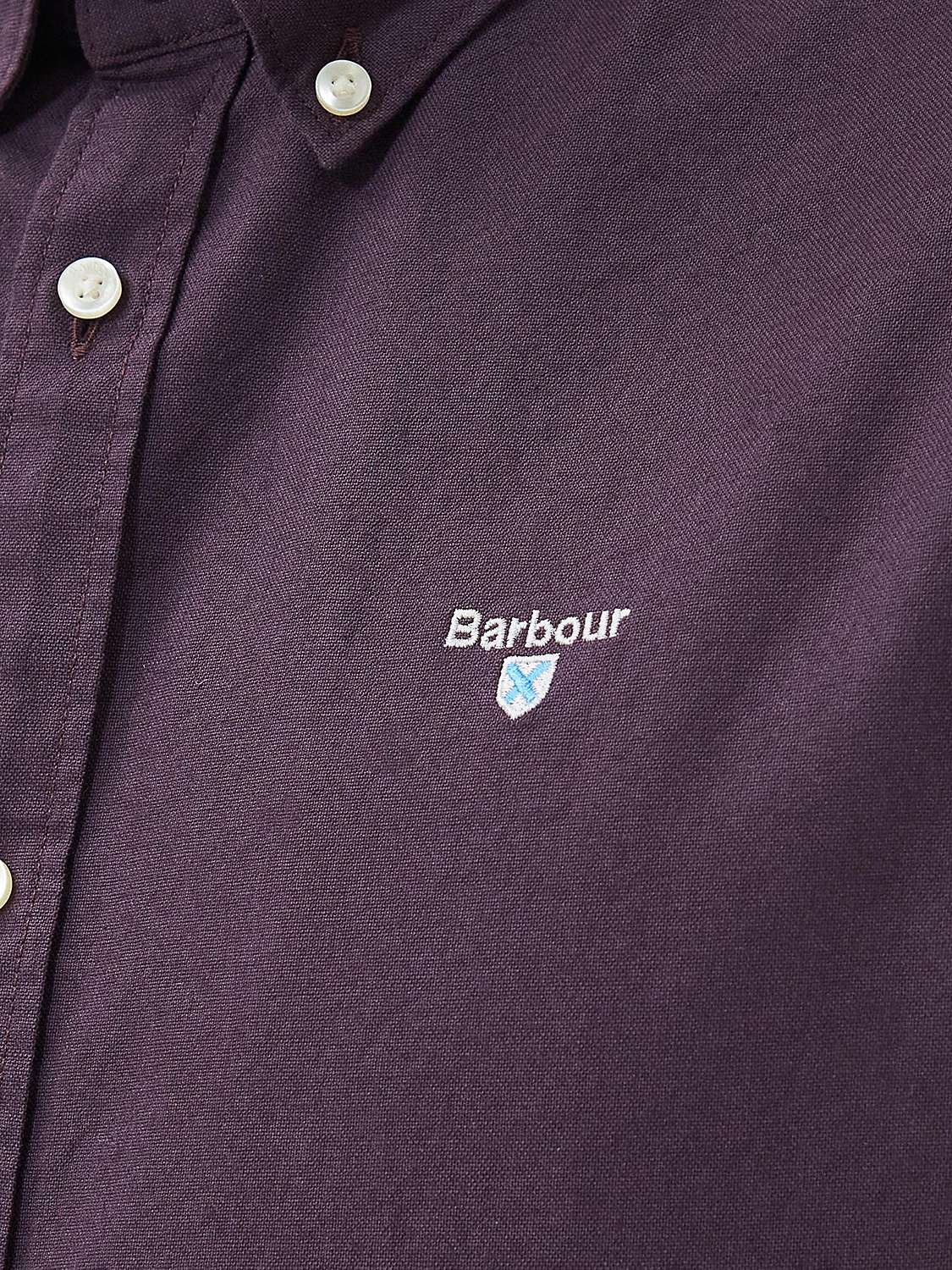 Buy Barbour Tailored Fit Oxford Shirt, Fig Online at johnlewis.com