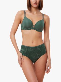 Triumph Amour Charm Wired T-Shirt Bra, Smoky Green, 32A