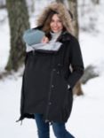 Seraphine Valetta 3-in-1 Maternity Parka, Black