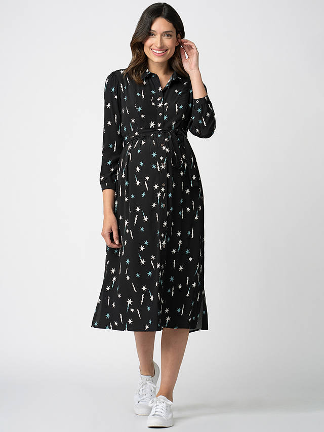 Seraphine Ziggy Shooting Star Print Maternity & Nursing Shirt Dress, Multi