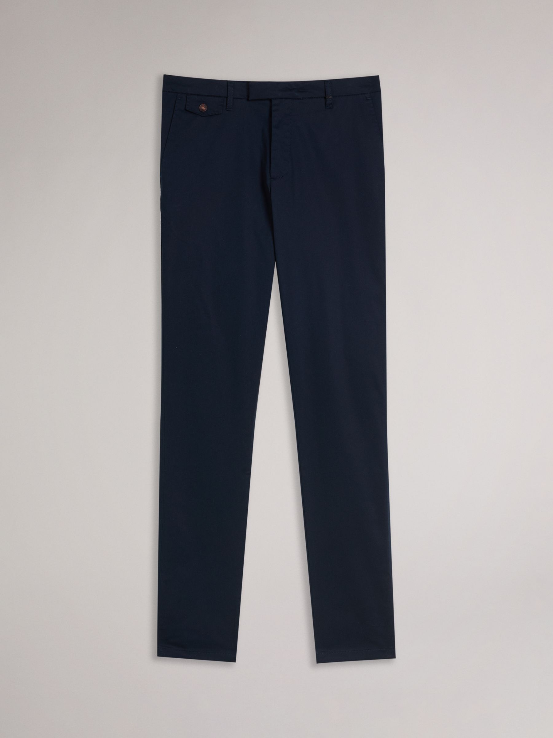 Ted Baker Danay Irvine Slim Fit Trousers, Navy at John Lewis & Partners