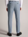 Ted Baker Slim Puppytooth Trousers, Blue