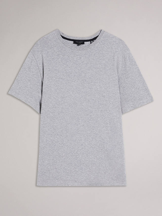 Ted Baker Tywinn Cotton T-Shirt, Grey Marl Grey