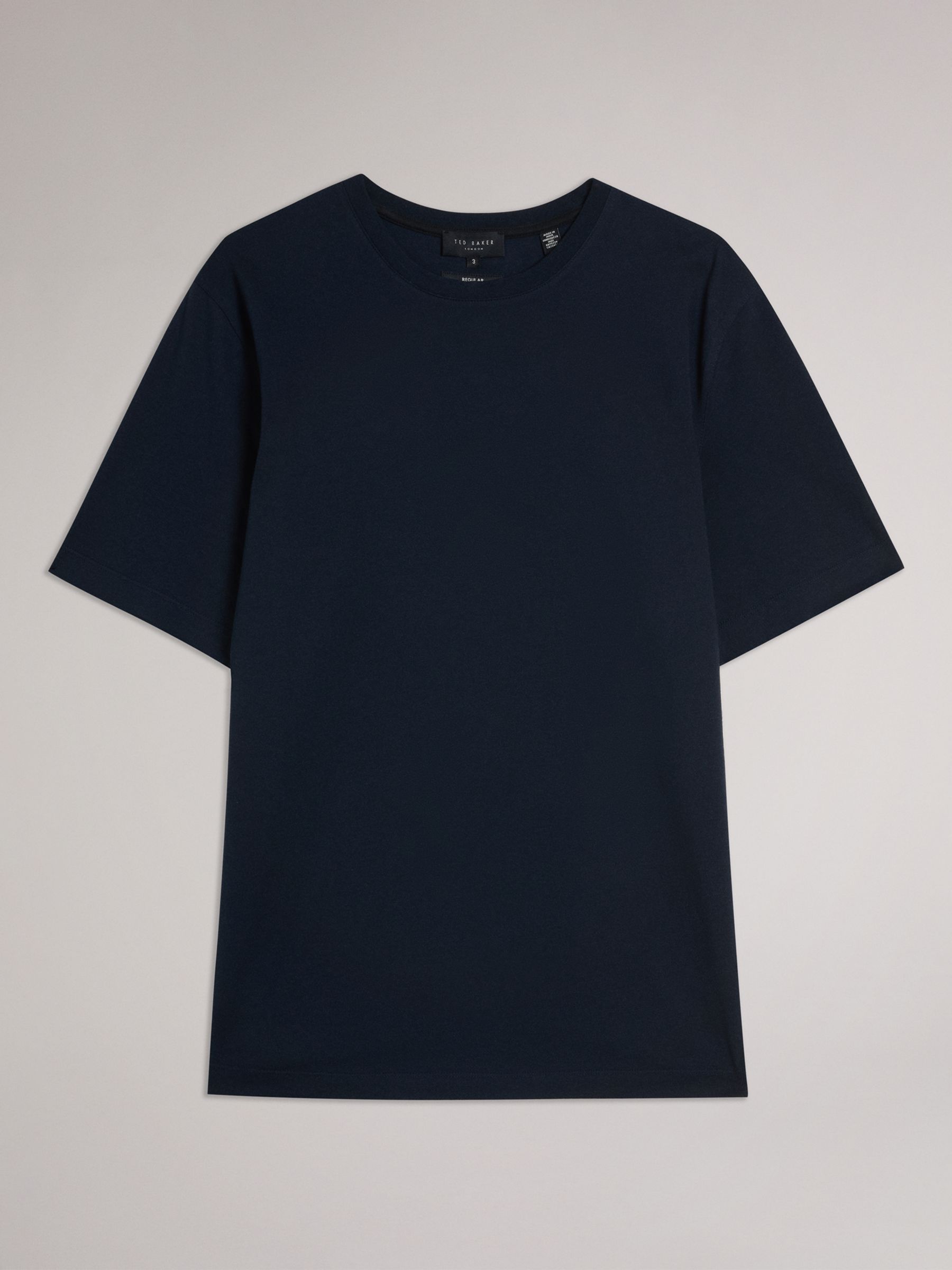 Ted Baker Tywinn Cotton T-Shirt, Blue Navy, XS