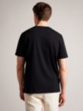 Ted Baker Short Sleeve Regular Printed T-Shirt, Black