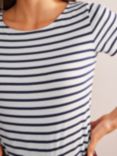 Boden Ava Breton Stripe T-Shirt, Ivory/Navy