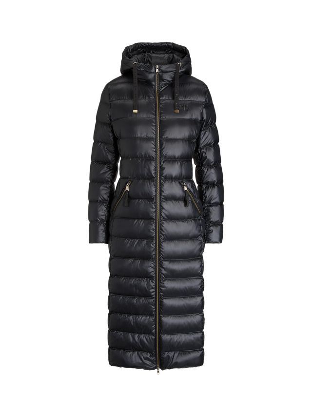 Lauren Ralph Lauren Padded Hooded Long Coat Black XS