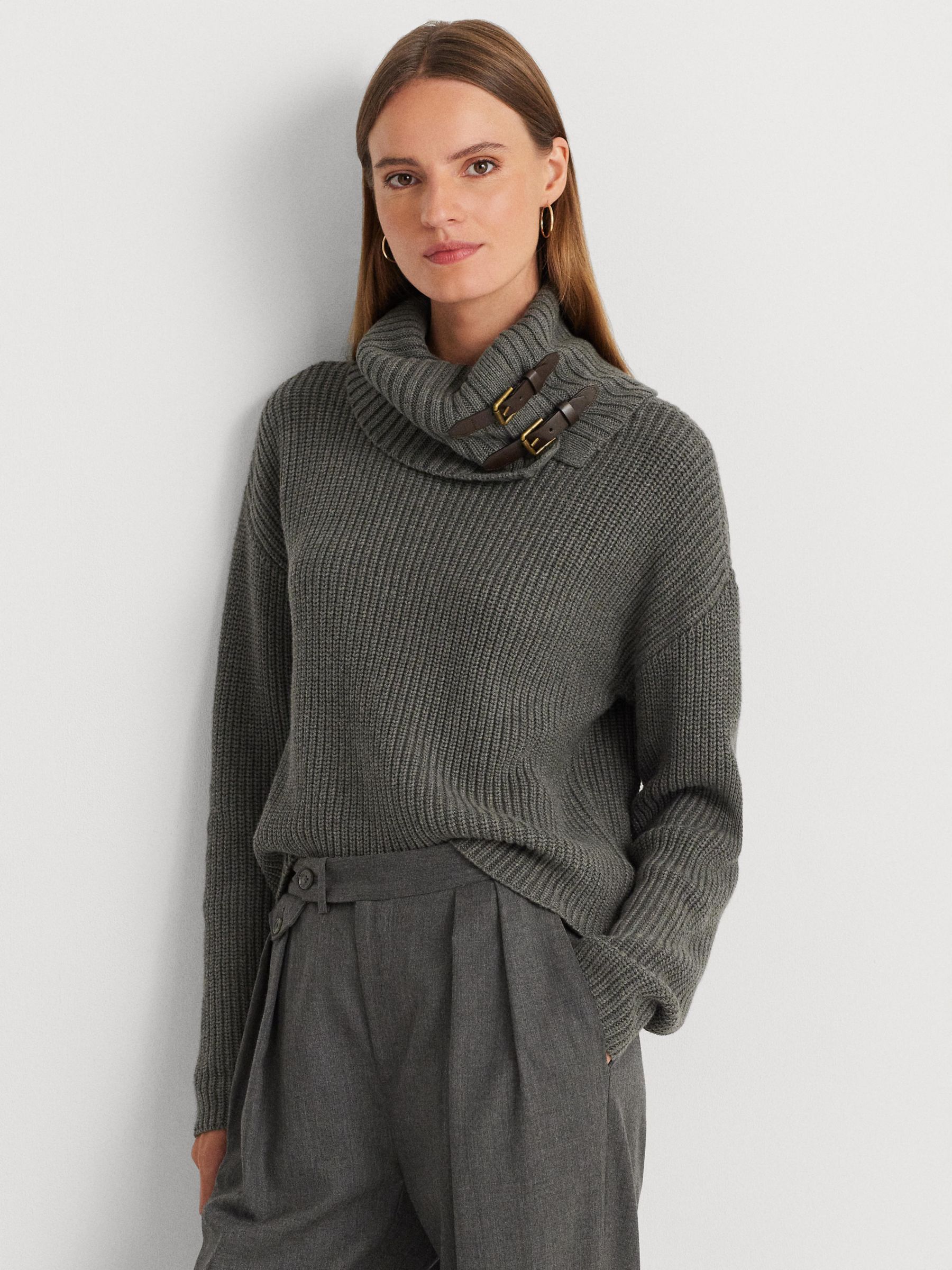 Polo Ralph Lauren Pima Cotton V Neck Jumper, Hunter Navy at John Lewis &  Partners