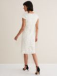 Phase Eight Layton Tapework Dress, Buttermilk