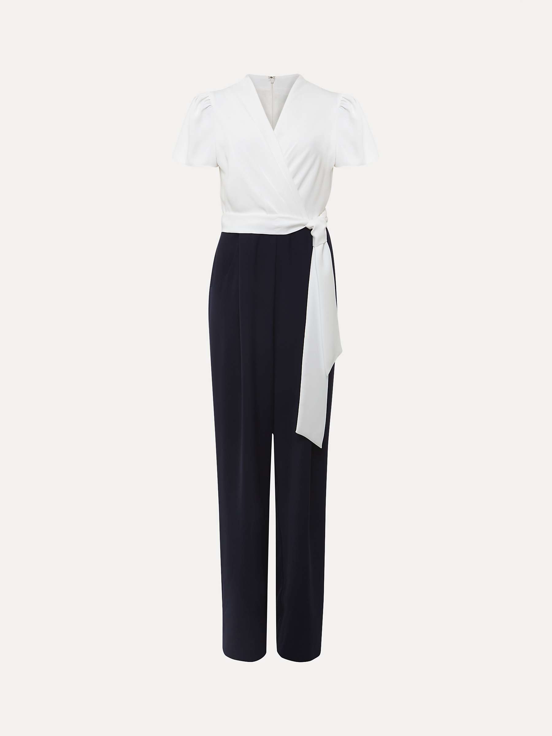 Buy Phase Eight Eloise Colour Block Jumpsuit, Navy/Ivory Online at johnlewis.com