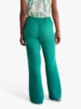 Pure Collection Laundered Linen Wide Leg Trouser, Jade