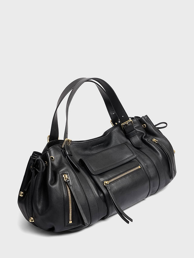 Gerard Darel St Germain Leather Shoulder Bag, Black