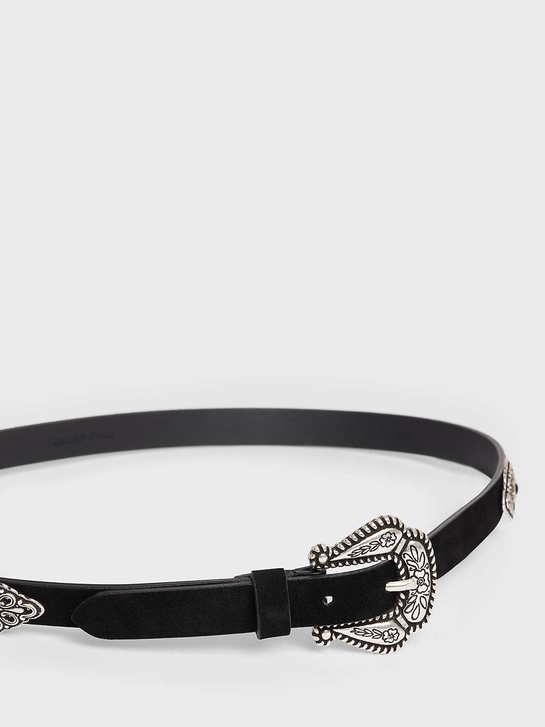 Buy Gerard Darel Jen Leather Belt, Black Online at johnlewis.com