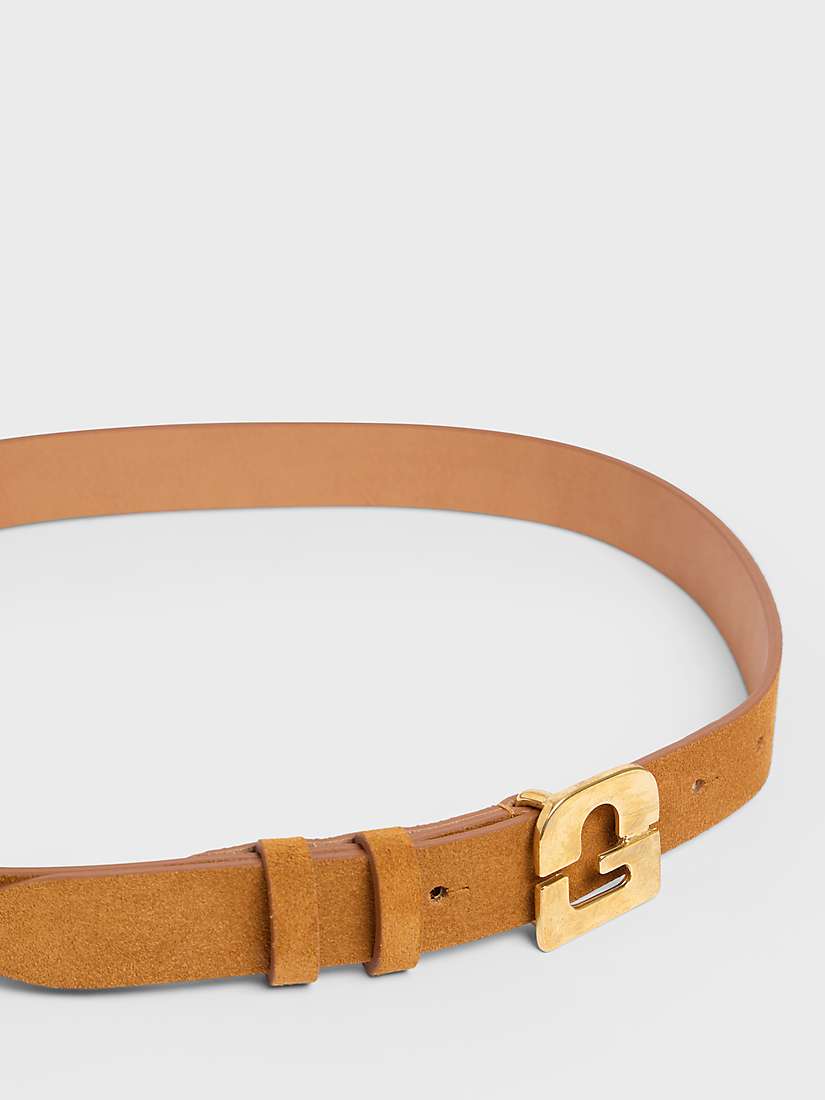 Gerard Darel Le Lauren Slim Leather Belt, Brca at John Lewis & Partners
