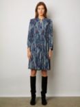 Gerard Darel Abstract Print Janice Mini Dress, Blue/Multi, Blue/Multi