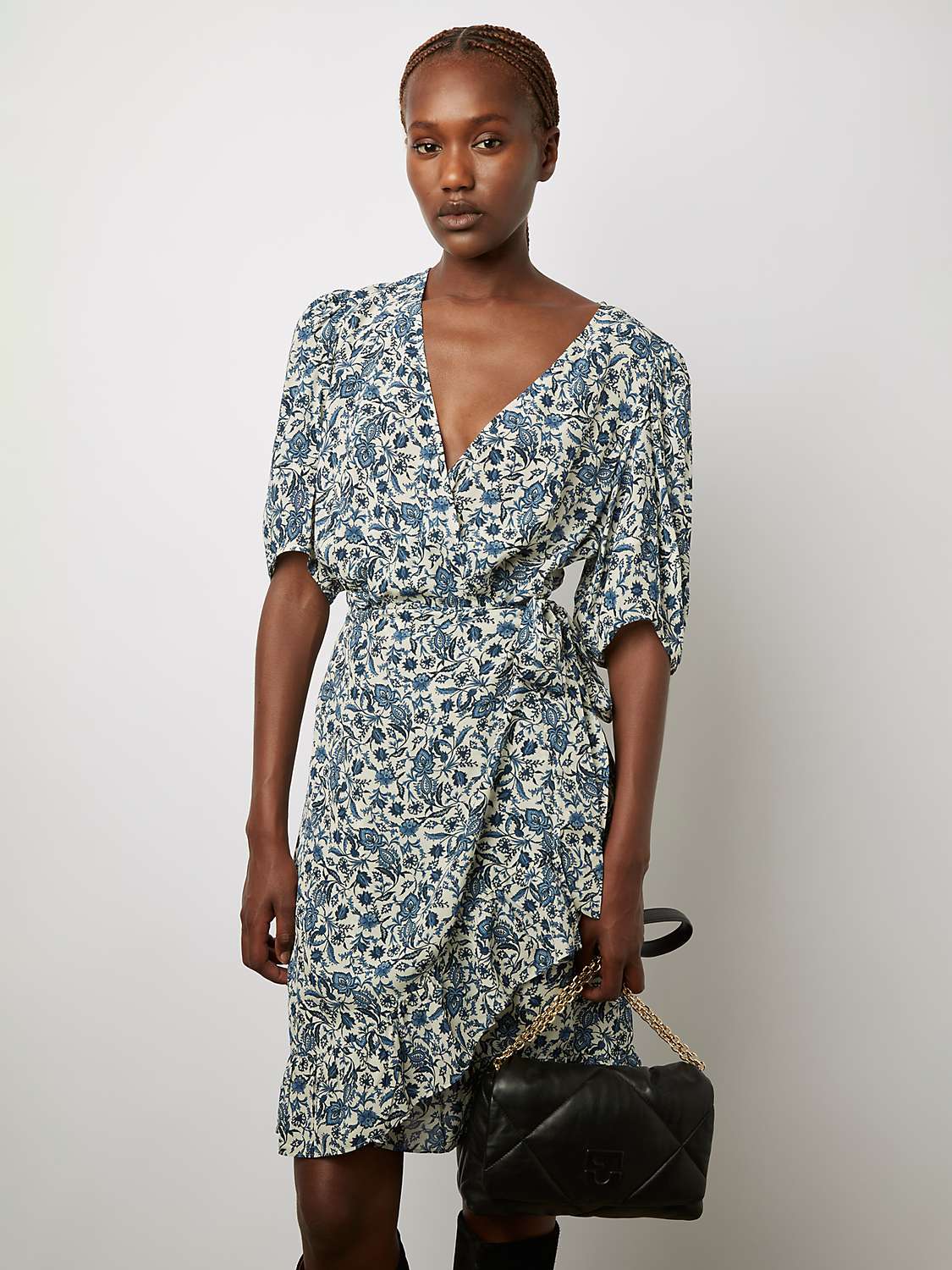 Gerard Darel Jesabelle Mini Dress, Indigo/Multi at John Lewis & Partners