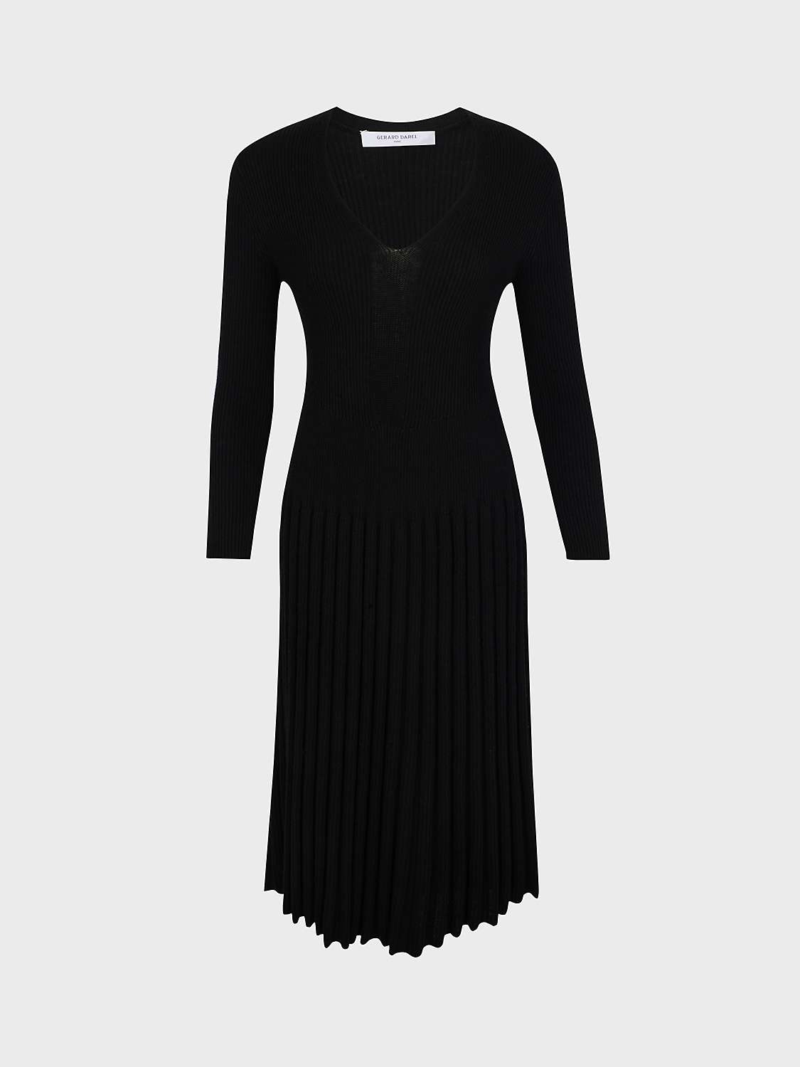 Gerard Darel Jaywenn Plain Dress, Black at John Lewis & Partners