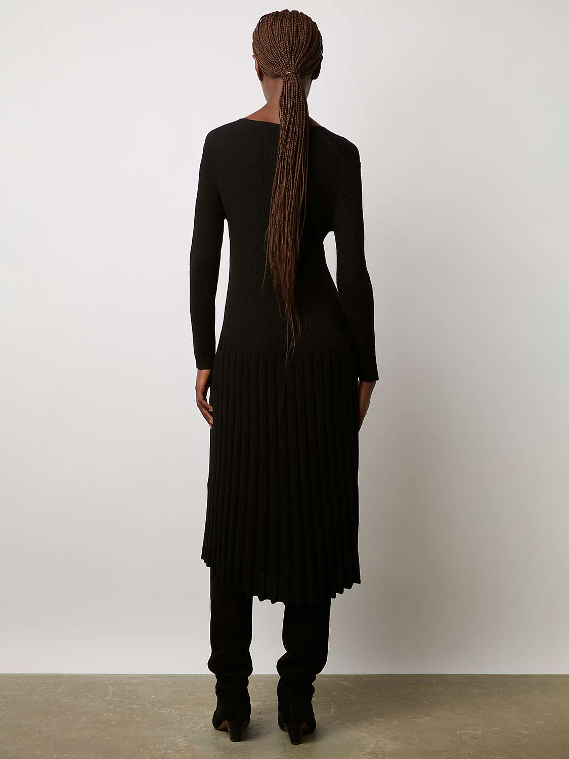 Gerard Darel Jaywenn Plain Dress, Black at John Lewis & Partners