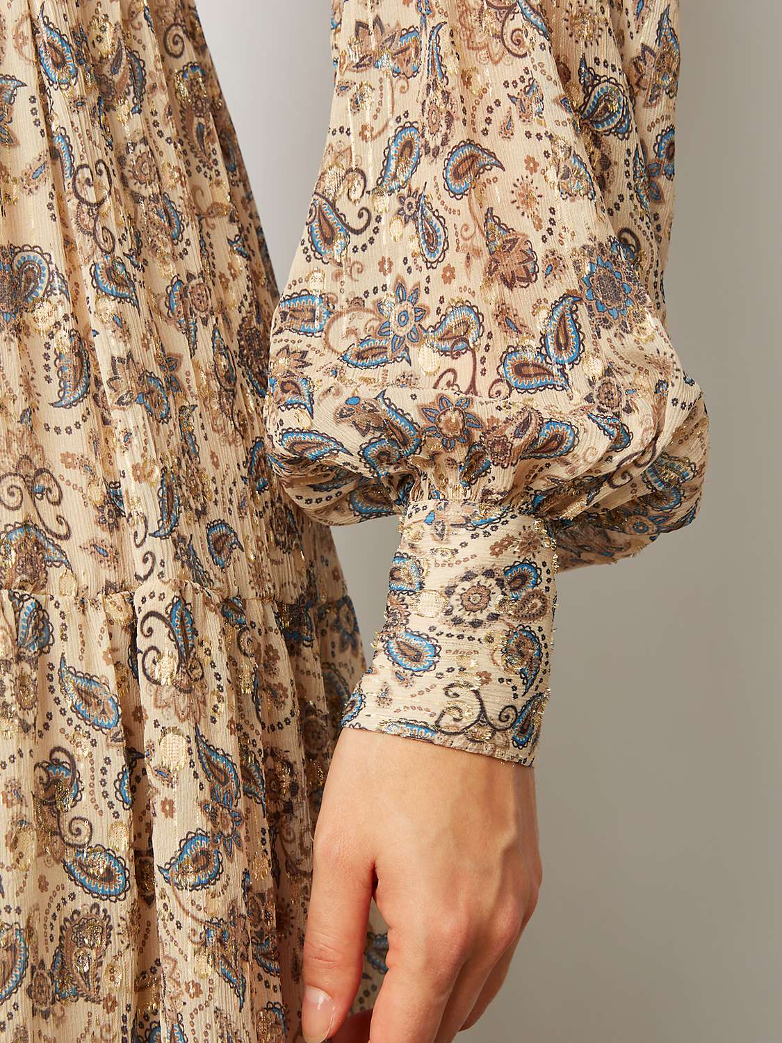 Buy Gerard Darel  Janet Tiered Midi Dress, Multi Online at johnlewis.com