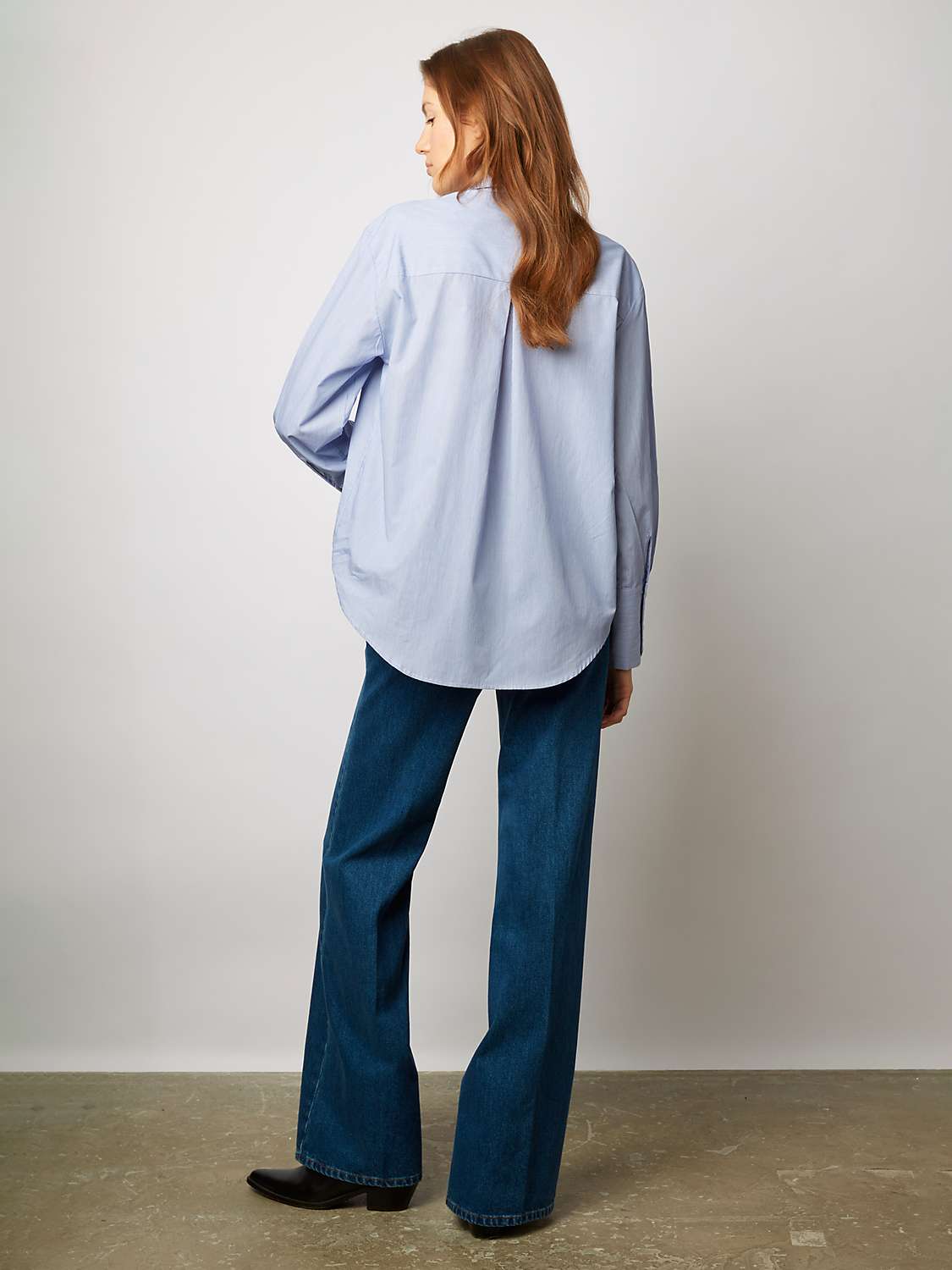 Buy Gerard Darel Calypso Long Sleeve Shirt, Blue Online at johnlewis.com