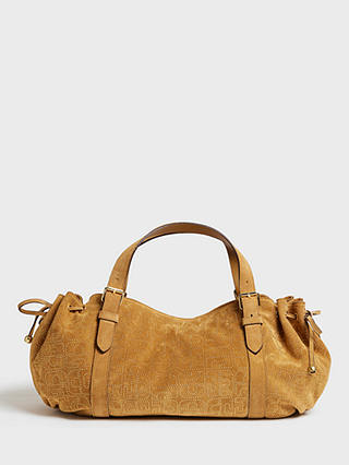 Gerard Darel Le 24h Leather Handbag, Wheat