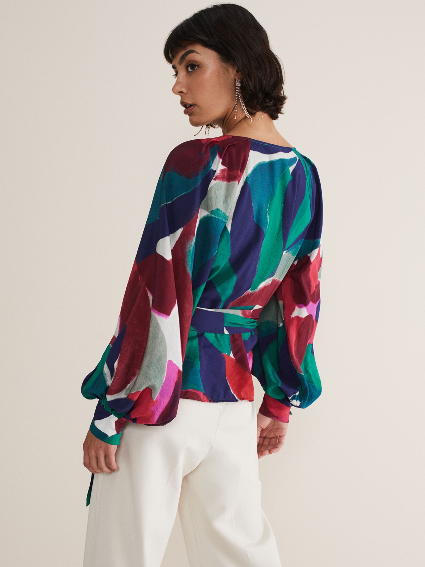 Buy Phase Eight Shalni Watercolour Top, Multi Online at johnlewis.com