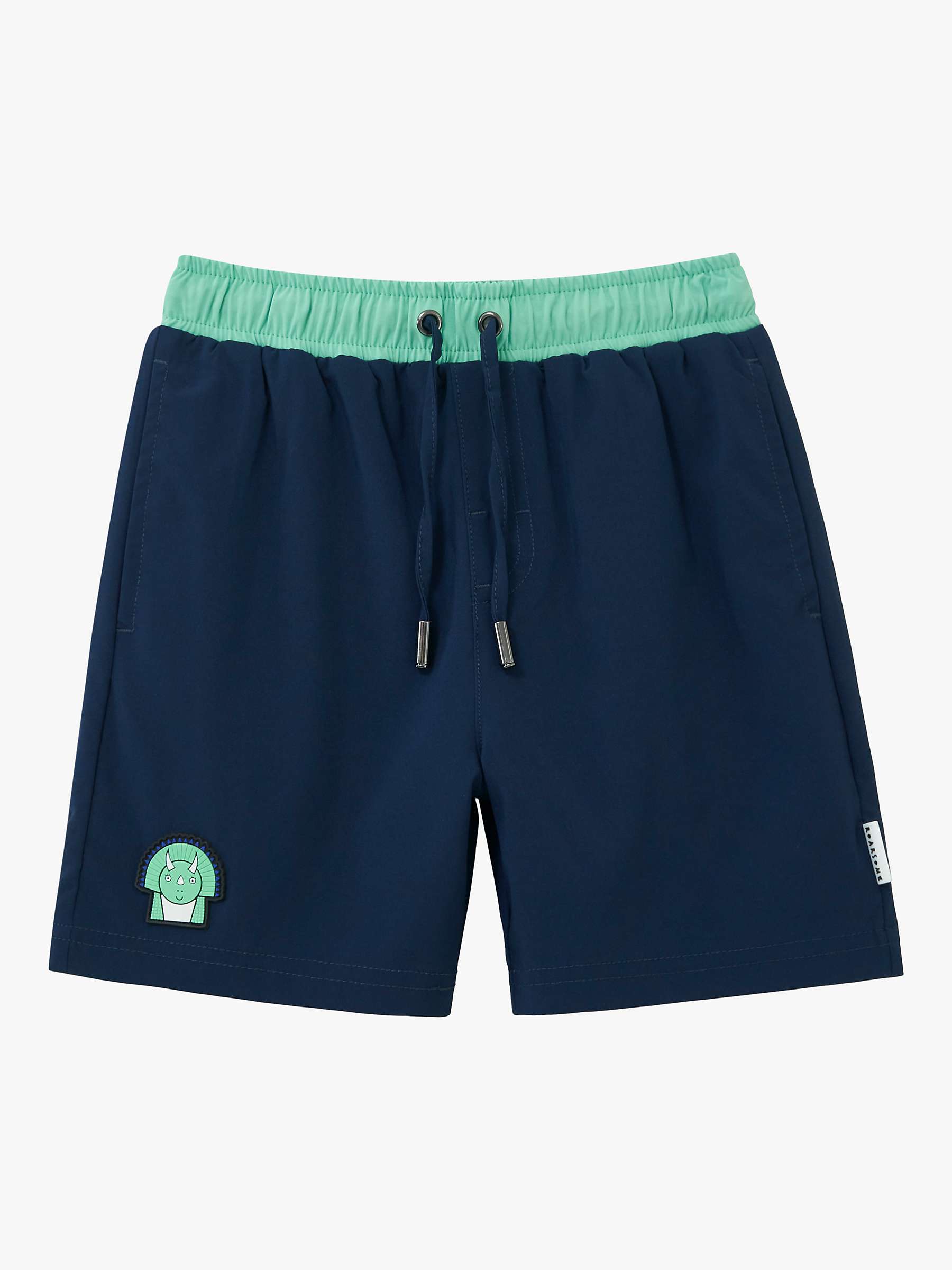 Buy Roarsome Kids' Spike Swim Shorts, Navy Online at johnlewis.com