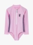 Roarsome Kids' Hop The Bunny Swimsuit, Pink