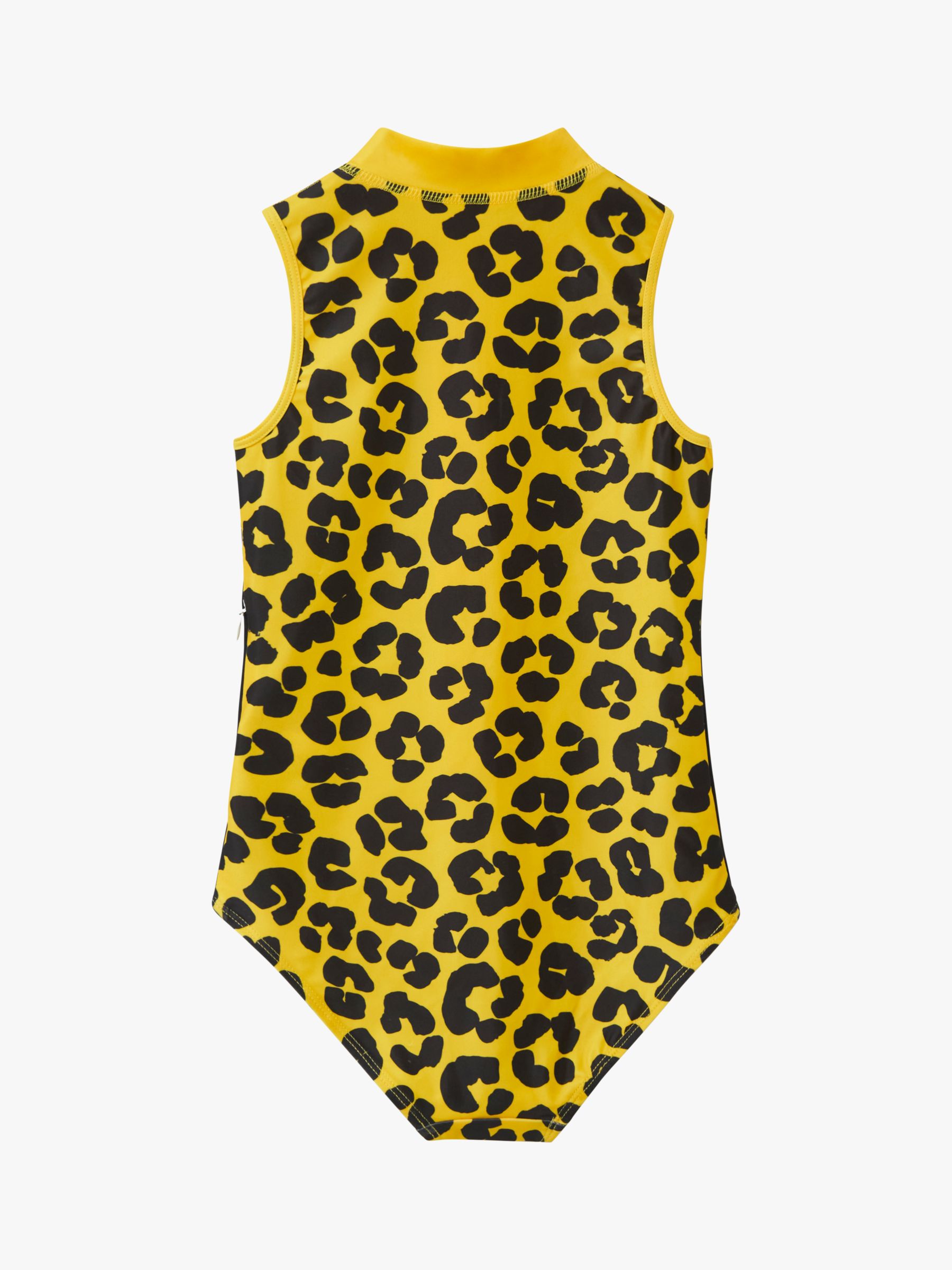 Roarsome Kids' Dash Leopard Print Swimsuit, Mid Yellow, 2-3 years