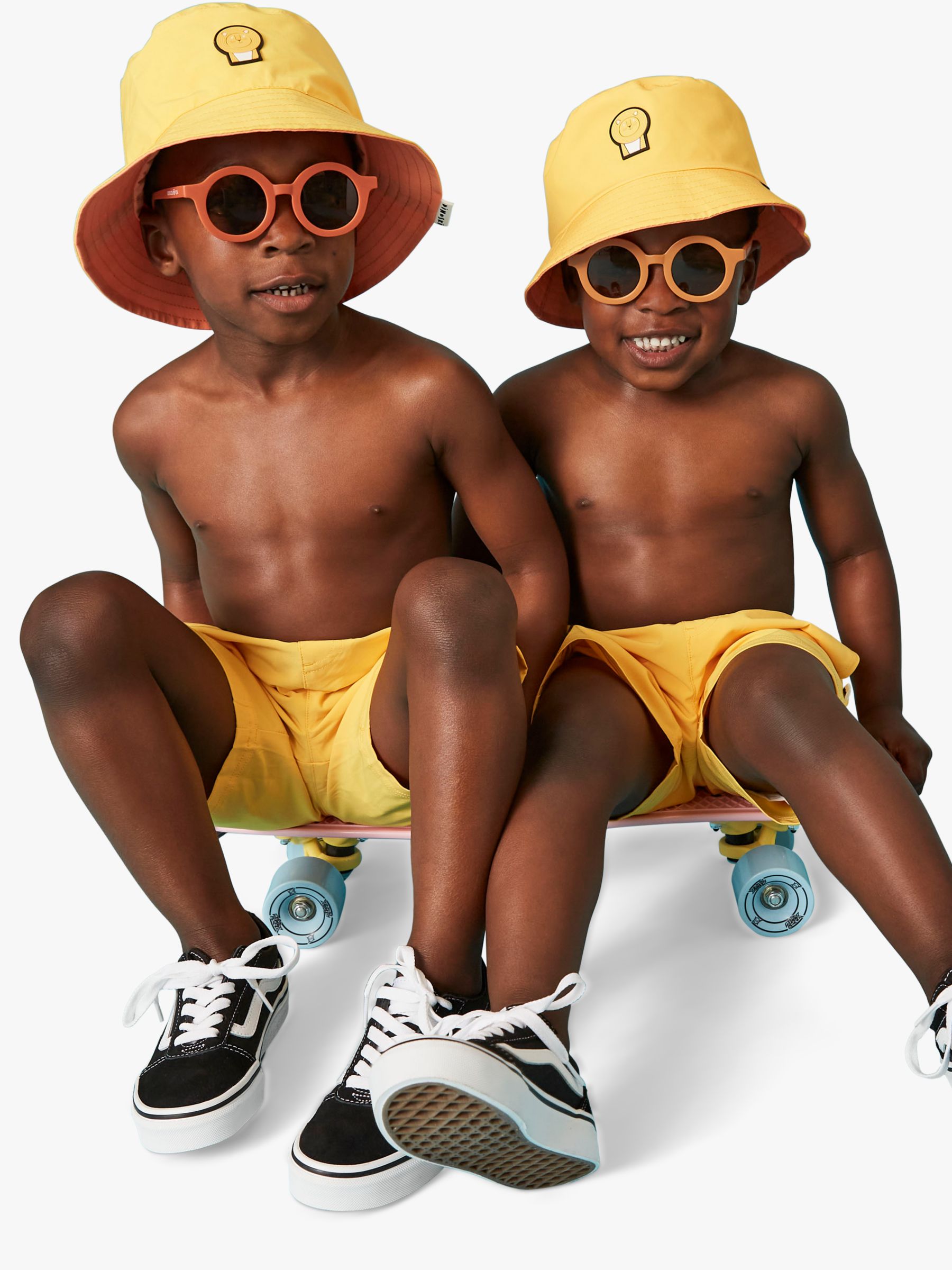 Buy Roarsome Kids' Waterproof Reversible Bucket Hat, Yellow Online at johnlewis.com