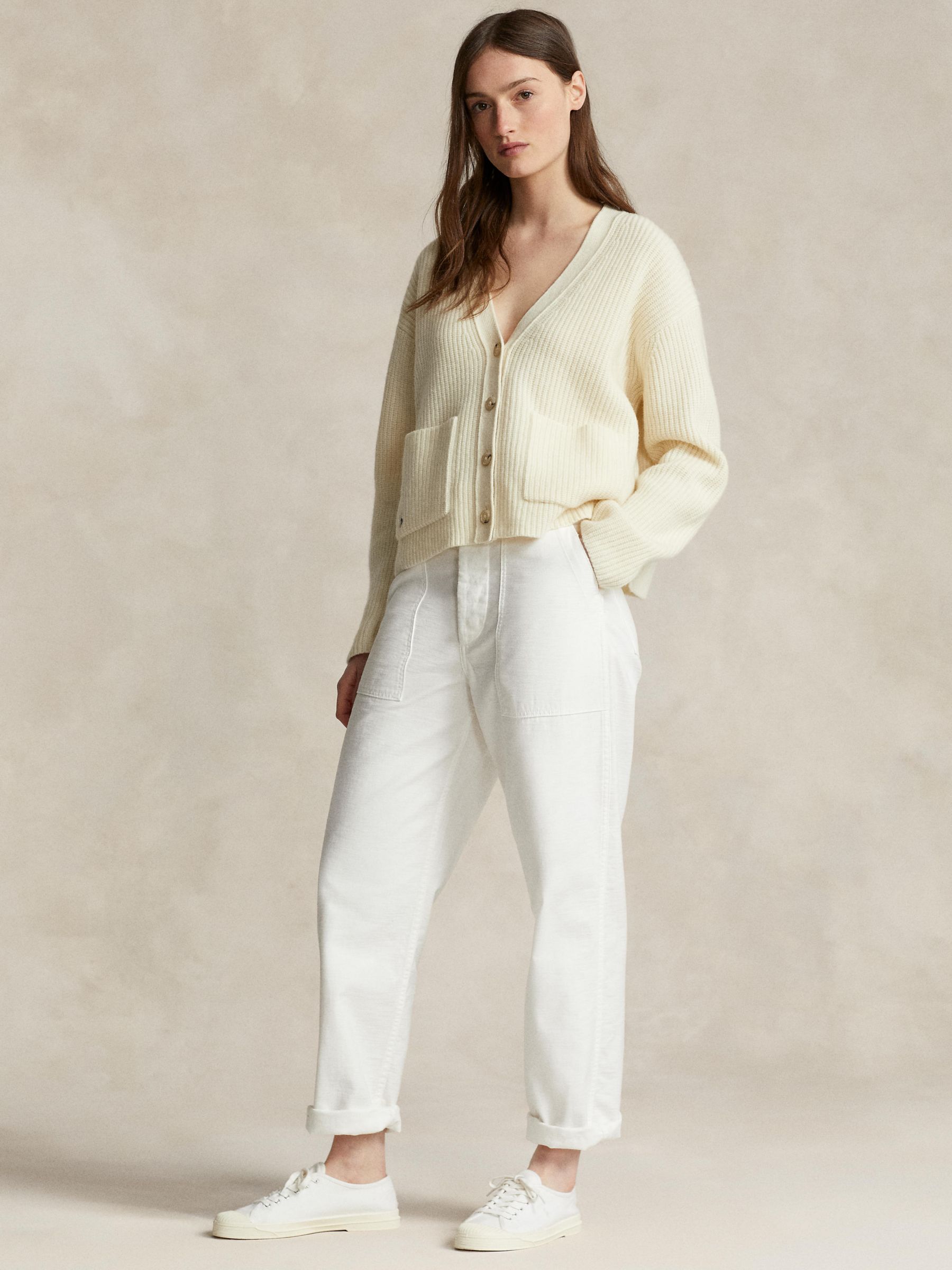 Polo Ralph Lauren SKI PANTS - Leggings - Trousers - winter cream/off-white  