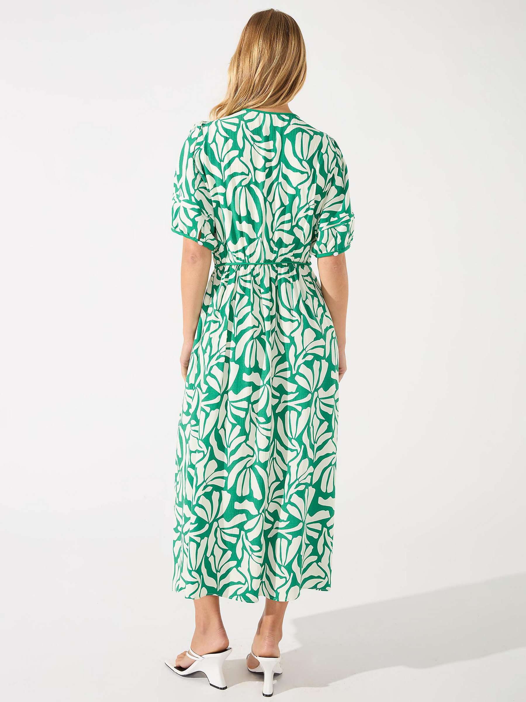 Buy Ro&Zo Petite Abstract Print Maxi Dress, Green/White Online at johnlewis.com