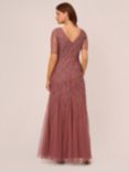 Adrianna Papell Beaded Maxi Dress, Plum