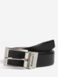 Barbour Fife Reversible Leather Belt, Black/Chestnut Brown