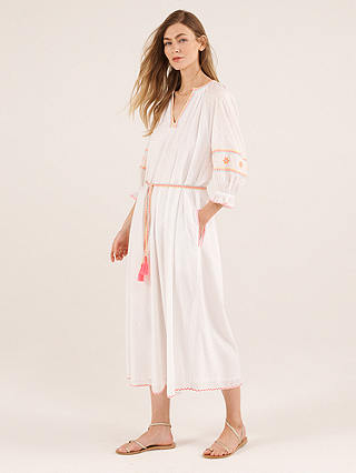 NRBY Nikki Embroidered Maxi Dress, White