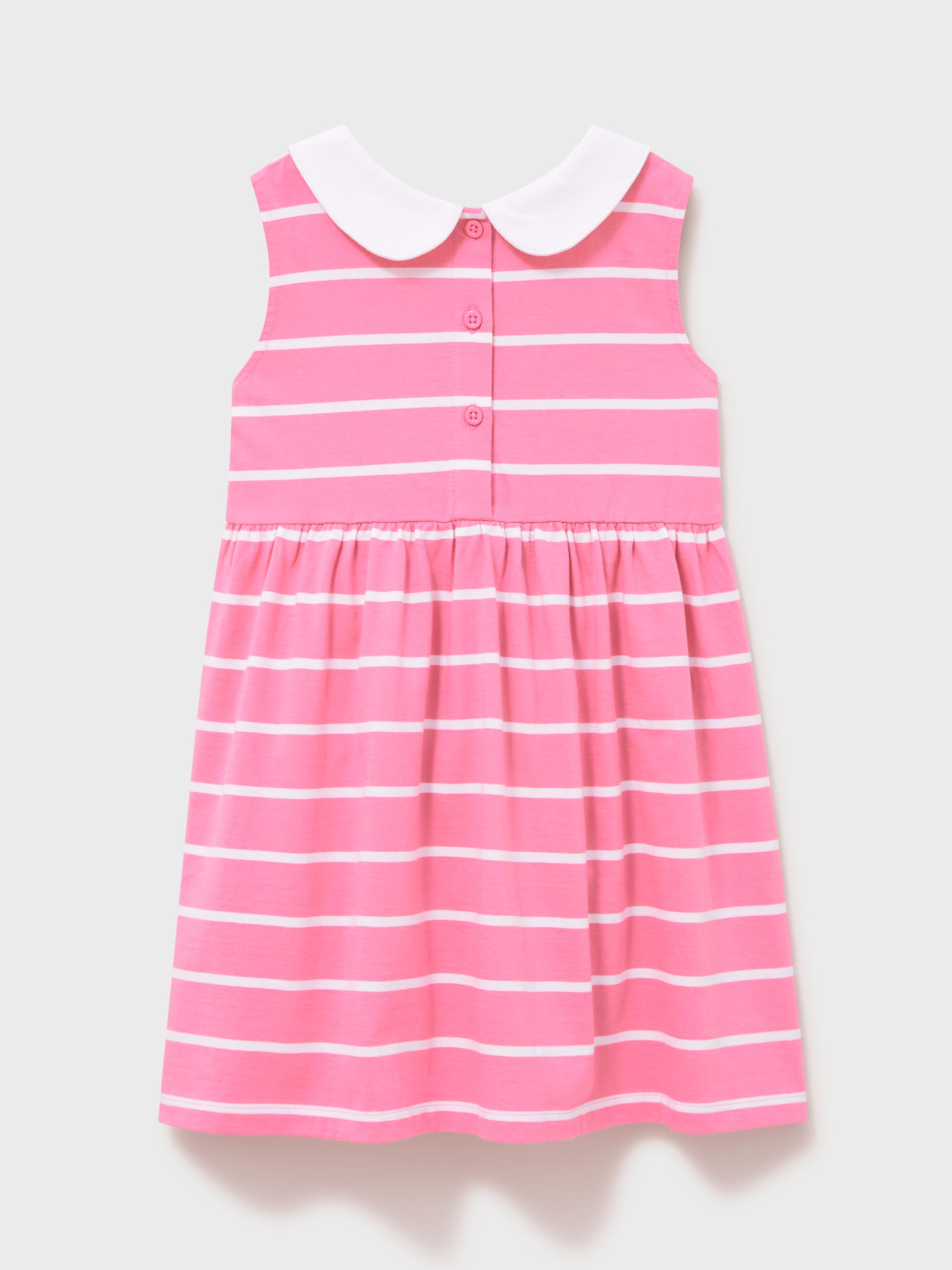 Buy Crew Clothing Kids' Jersey Peter Pan Collar Stripe Dress Online at johnlewis.com