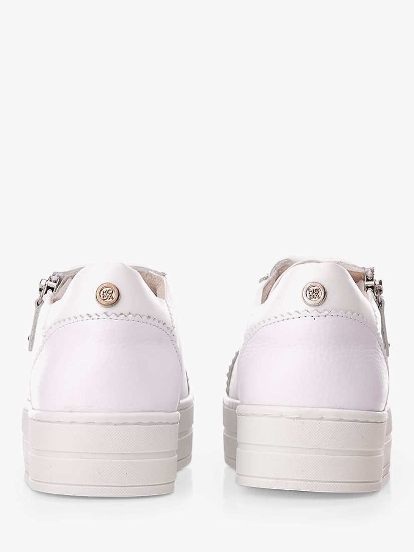 Moda in Pelle Arissa Leather Trainers at John Lewis & Partners
