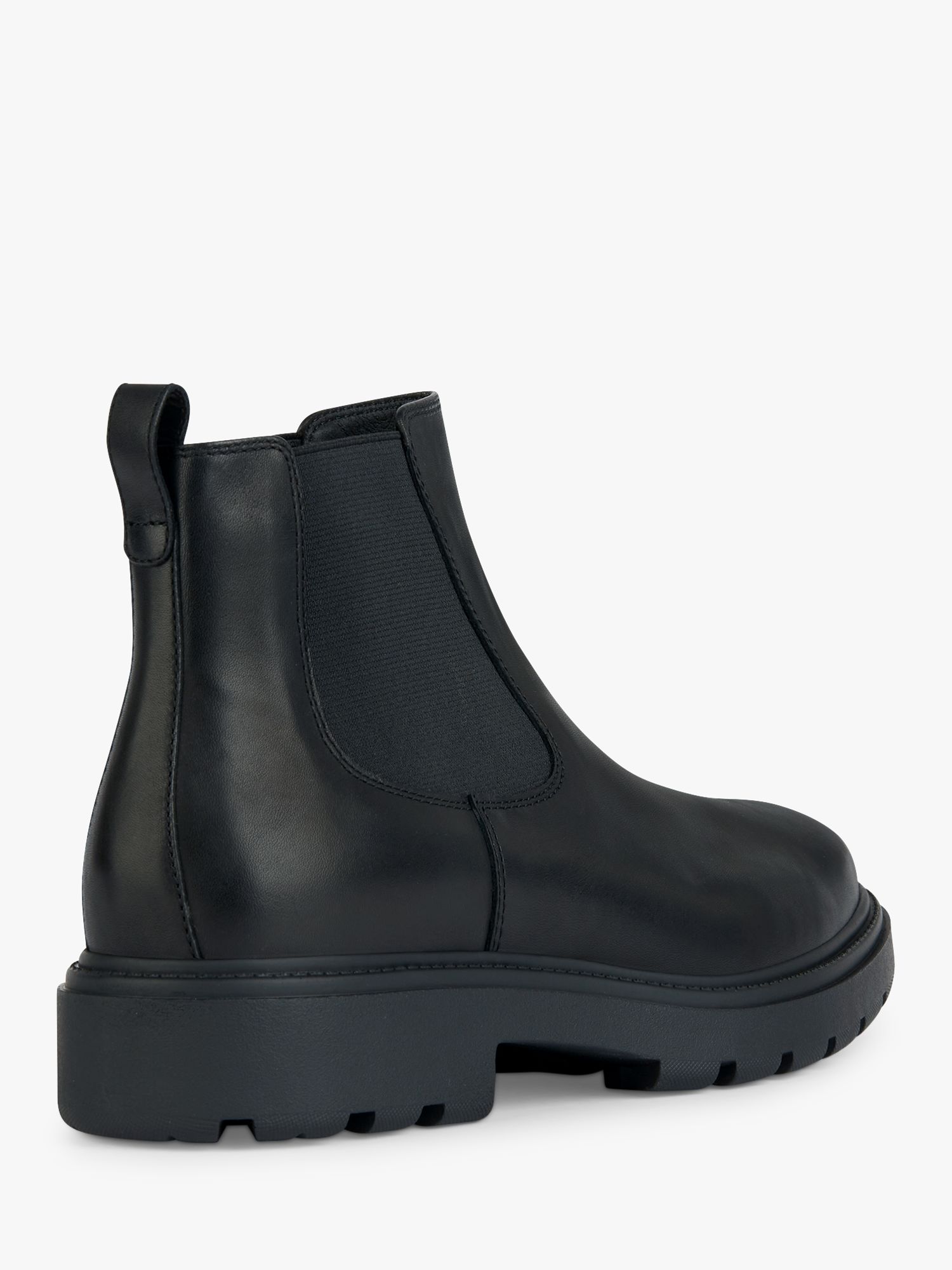 Geox Spherica Wide Fit EC7 Leather Ankle Boot, Black at John Lewis ...